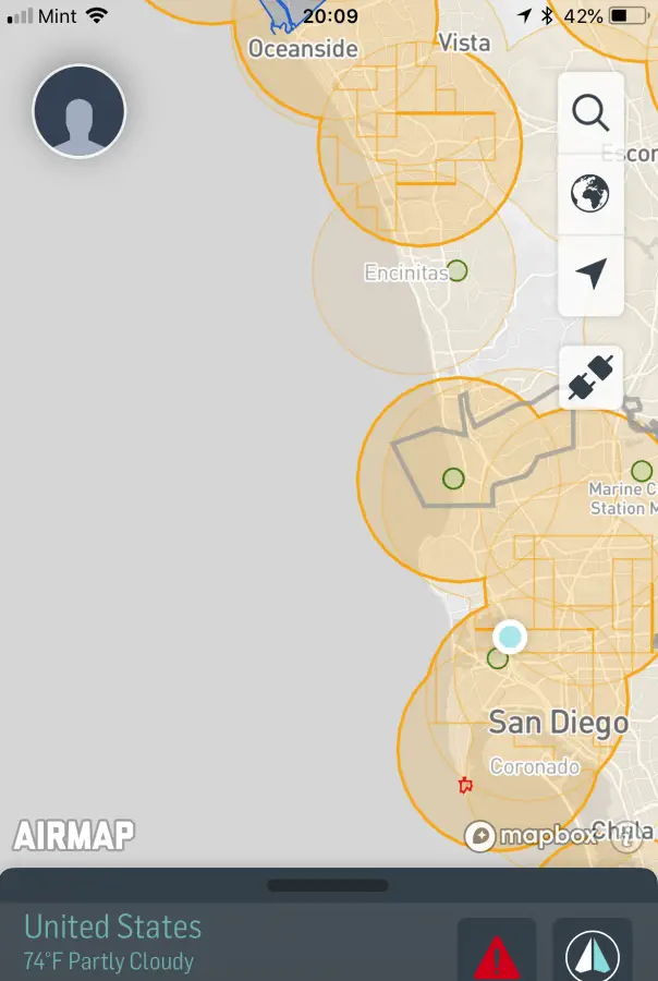 San Diego no fly zones drone
