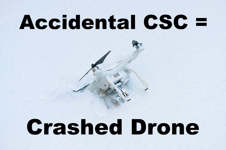 crashed drone csc