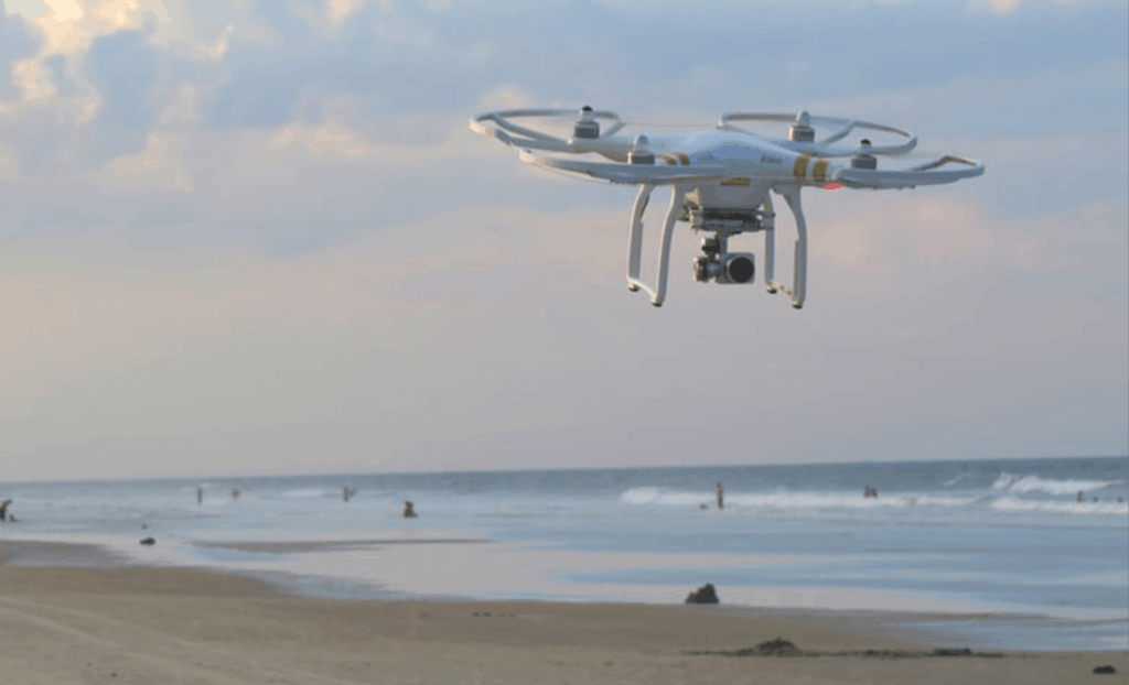 DJI Drone Over Water